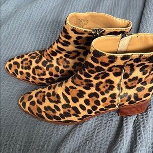 Leopard Print Ankle Boots